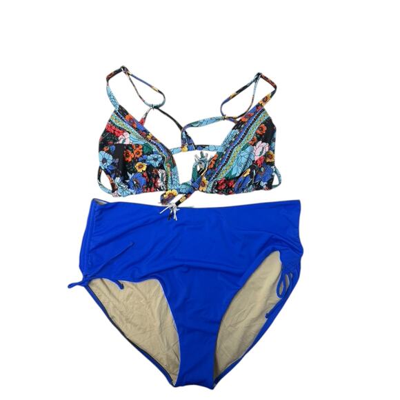 Swimsuits For All String Bikini Top & Matching Bottoms Women's Size 20 NEW - Picture 1 of 11